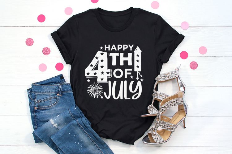 Happy 4th of July SVG Cut File Tshirt Mockup Image.jpg