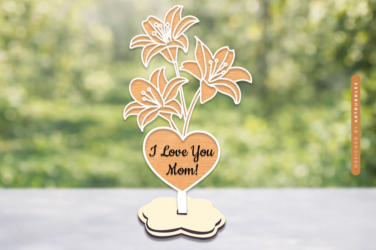 Mothers Day Stand Flower SVG Laser Cut Image 2.jpg