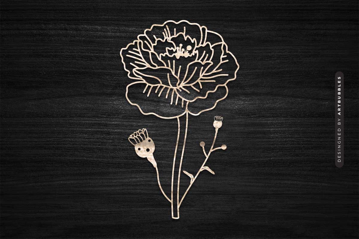 Daffodil Wildflower Laser Cut SVG Image 3.jpg