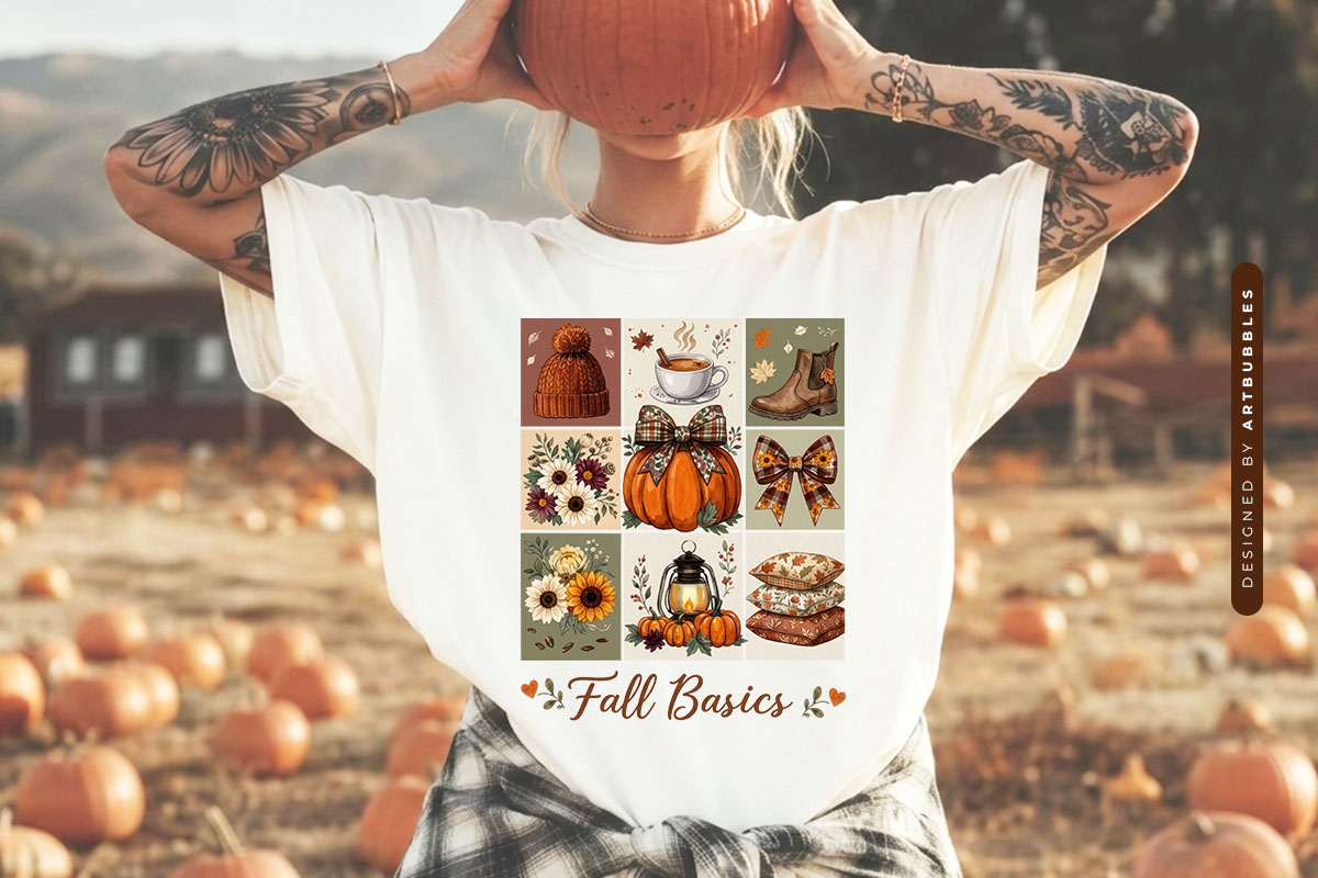 Fall Basics PNG Sublimation Design Shirt Mockup Image.jpg
