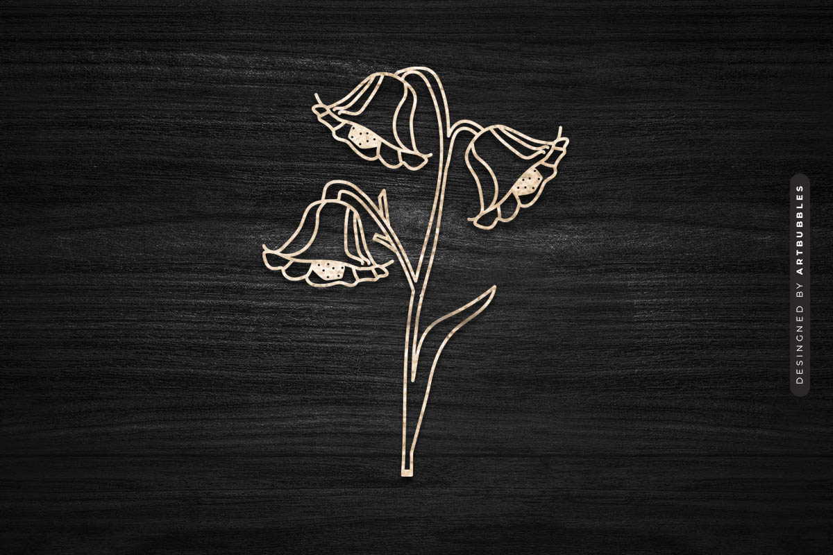 Laser Cut Bluebell Wildflower SVG Design Image 3.jpg