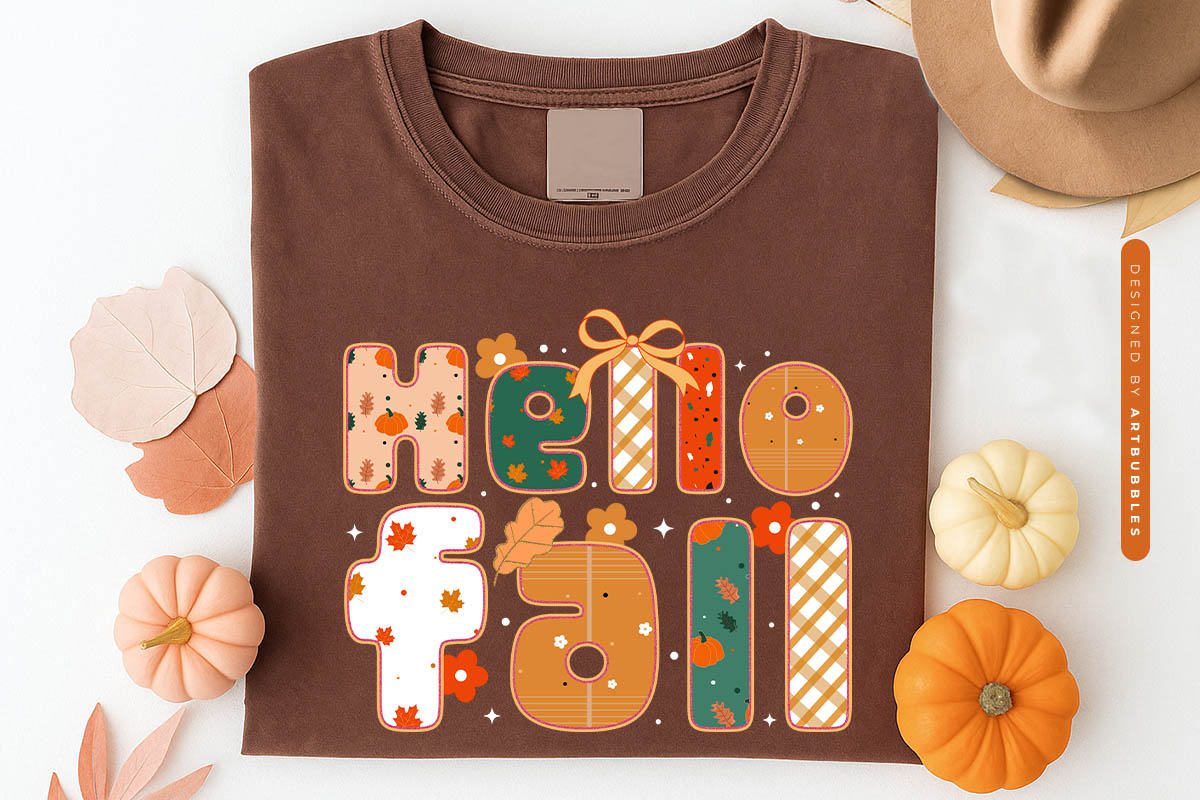 Preppy Hello Fall Sublimation Print Shirt Mockup Image.jpg
