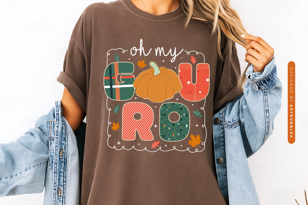 Oh My Guard - Preppy Fall Pumpkin Sublimation Shirt Mockup Image.jpg