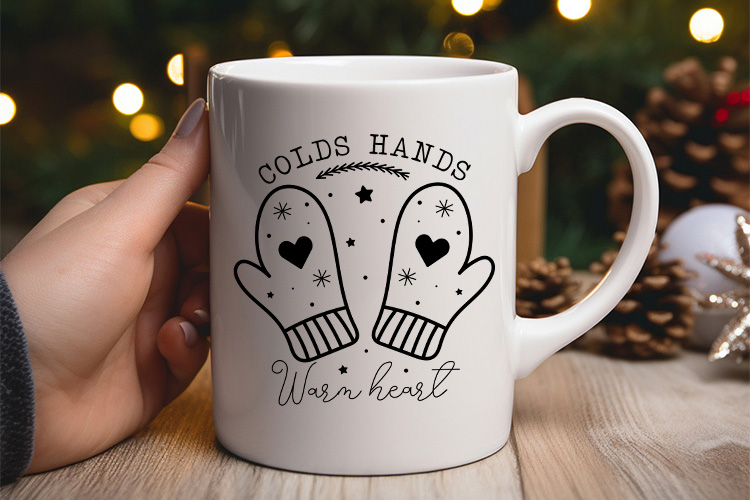 Cold Hands Warm Heart - Cozy Winter SVG Mug Mockup Image.jpg