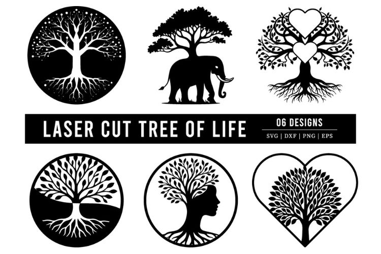 Tree of Life SVG Laser Cut Files Bundle