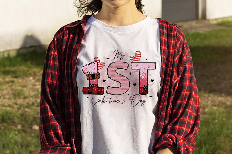 My 1st Valentine's Day, Cute Valentines Shirts Preview 04.jpg