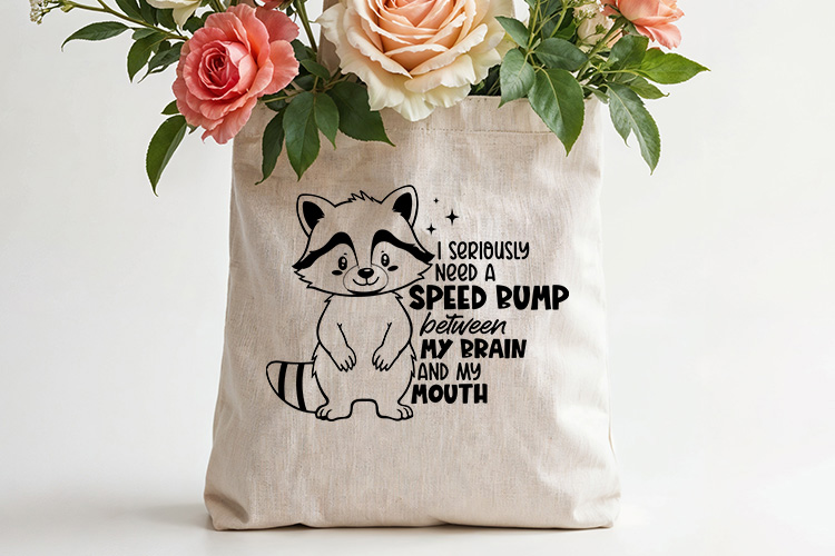 I Seriously Need A Speed Bump - Funny Raccoon SVG Tote bag Mockup Image.jpg