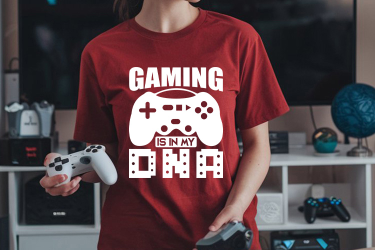 Gaming is in My DNA SVG Cut File Tee Mockup image.jpg