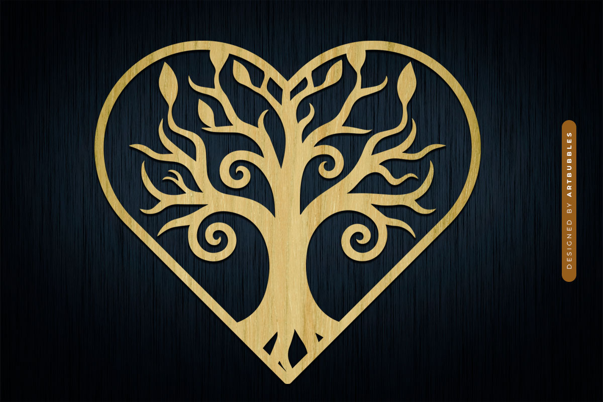 Family of Tree Laser Cut SVG Design image 2.jpg
