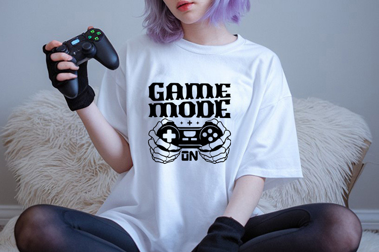 Game Mode On - Gaming Vector SVG Tee Mockup Image.jpg