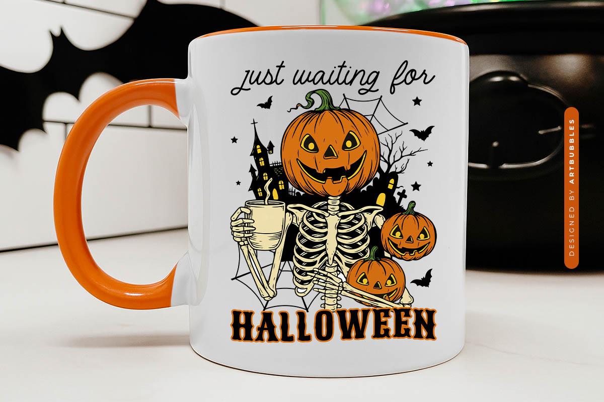 Just Waiting for Halloween Sublimation Design Mug Mockup Image.jpg