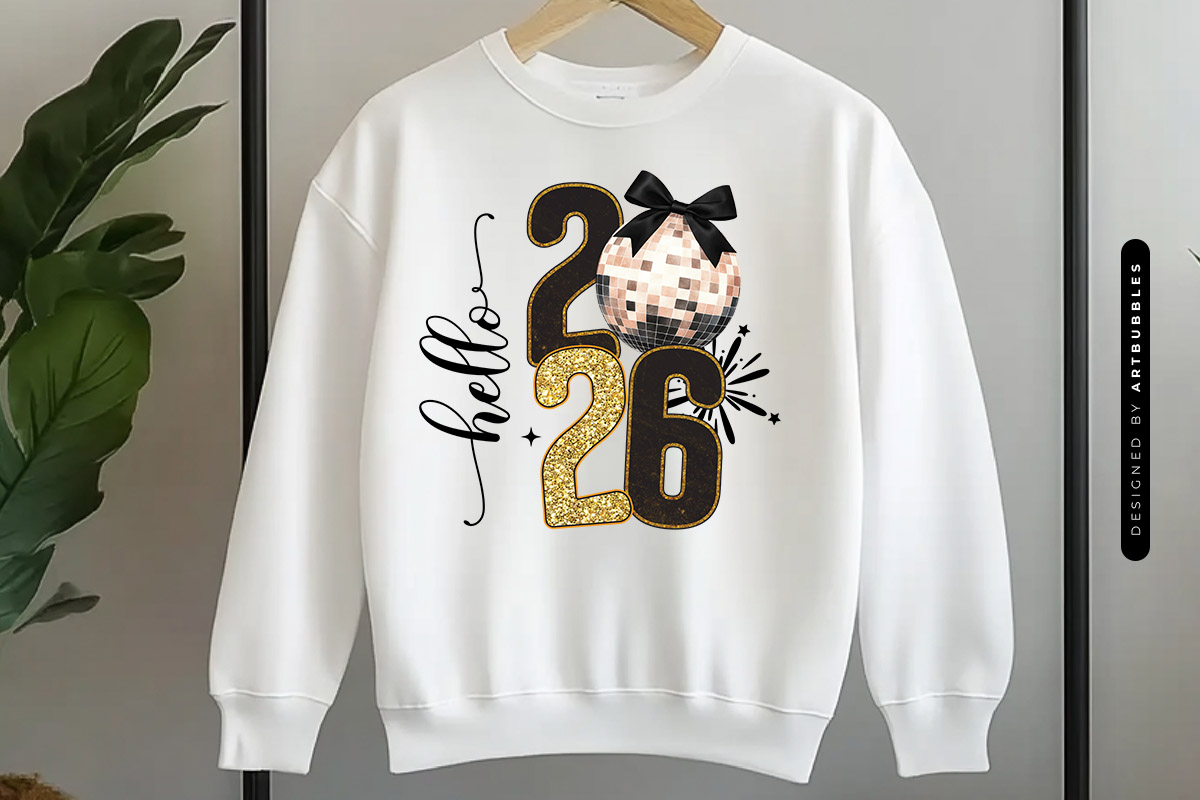 Hello 2026 - Coquette New Year Sublimation