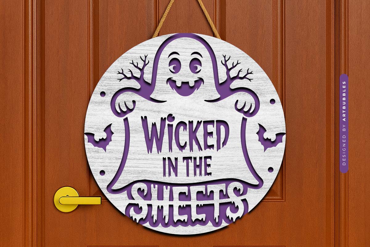 Wicked in the Sheets - Halloween Door Hanger SVG File Image 3.jpg