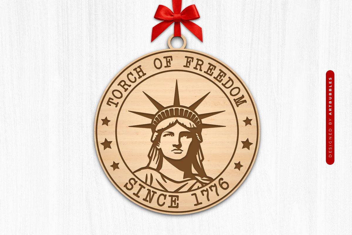 250 Years of America Statue SVG Sign