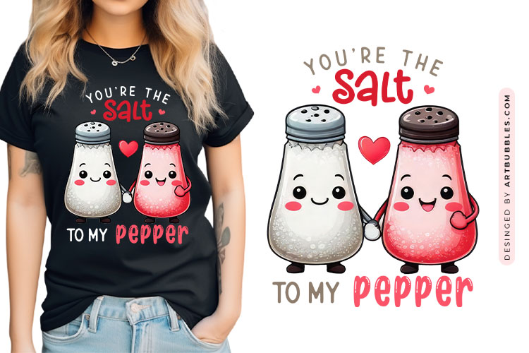 Funny Valentine's Food Sublimation Design