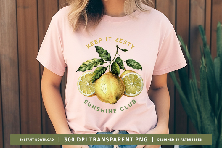 Keep It Zesty Sunshine Club - Vintage Fruit Sublimation
