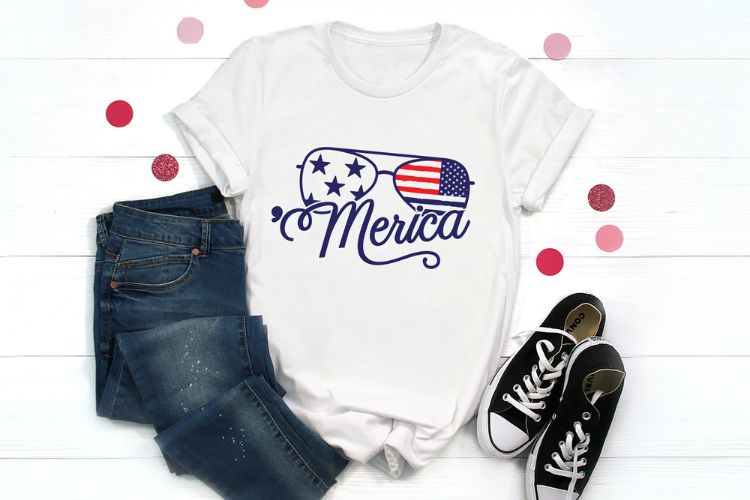 Merica - 4th of July SVG Cut File Shirt Mockup Image.jpg