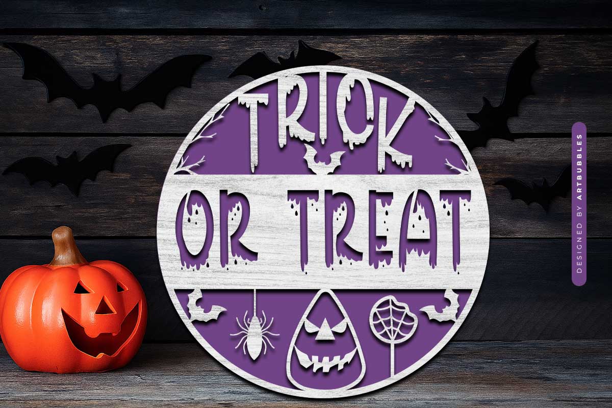 Trick or Treat - Halloween Door Hanger SVG Image 3.jpg