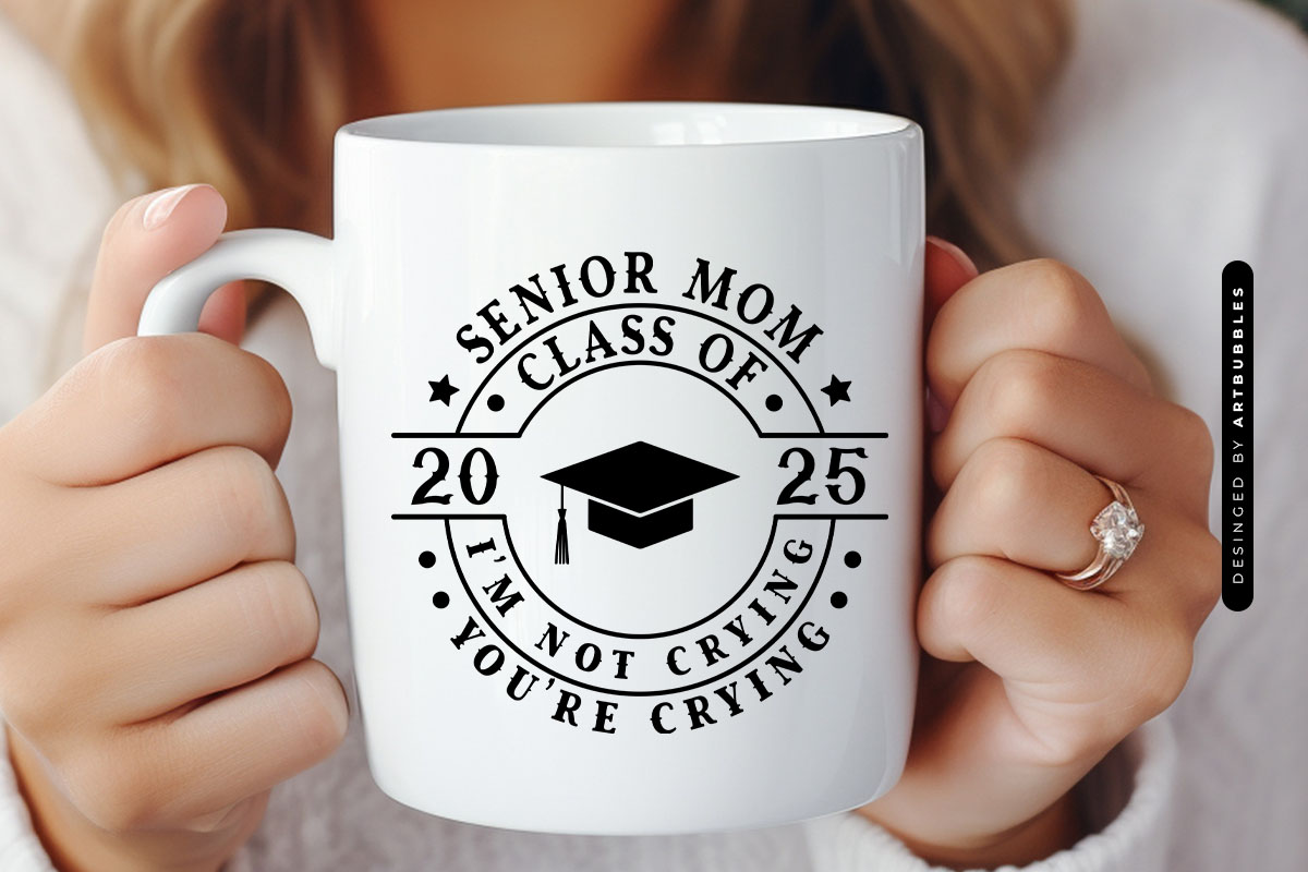 Senior Mom Class Of 2025 - Graduation Cap SVG Mug Mockup Image.jpg
