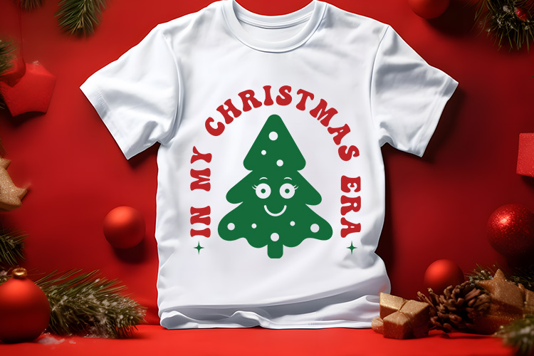 In My Christmas Era SVG Cut File Shirt Mockup Image.jpg
