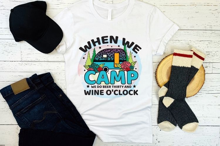 When We Camp - Funny Camping Sublimation PNG Shirt Mockup image.jpg