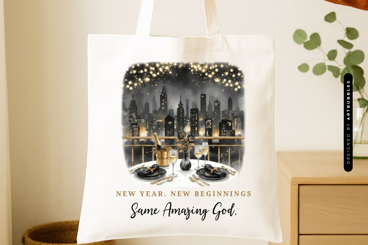 New Year New Beginnings Same Amazing God Sublimation Tote bag Mockup image.jpg