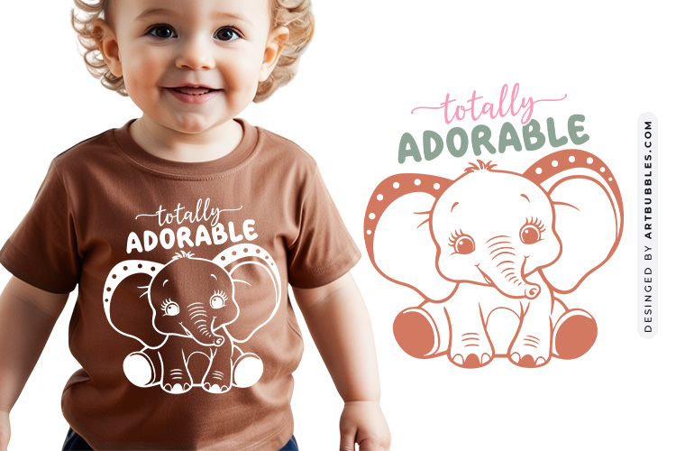 Totally Adorable - Creative Baby SVG Graphic