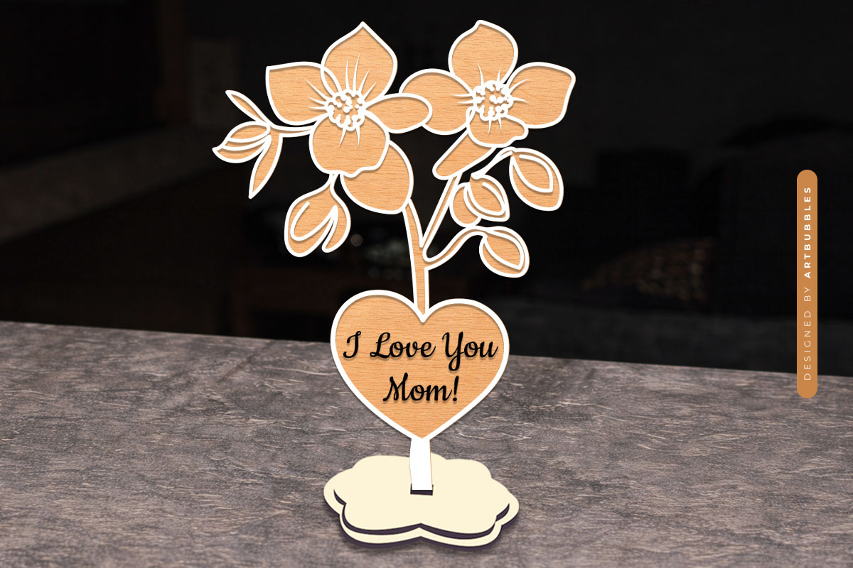Beautiful Mothers Day Stand Flower SVG Image.jpg