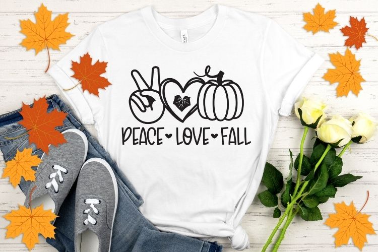 Peace Love Fall SVG Vector Shirt Mockup Image.jpg