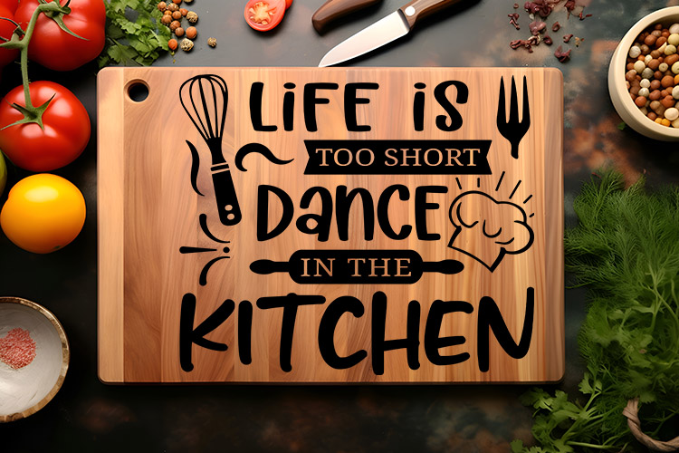 Life is Too Short Dance in the Kitchen Cutting Board SVG Image 2.jpg