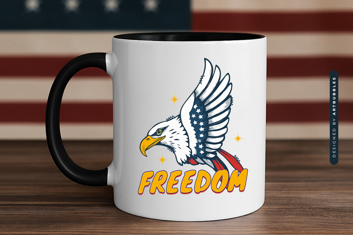 Freedom - Fourth of July Sublimation Design Mug Mockup Image.jpg