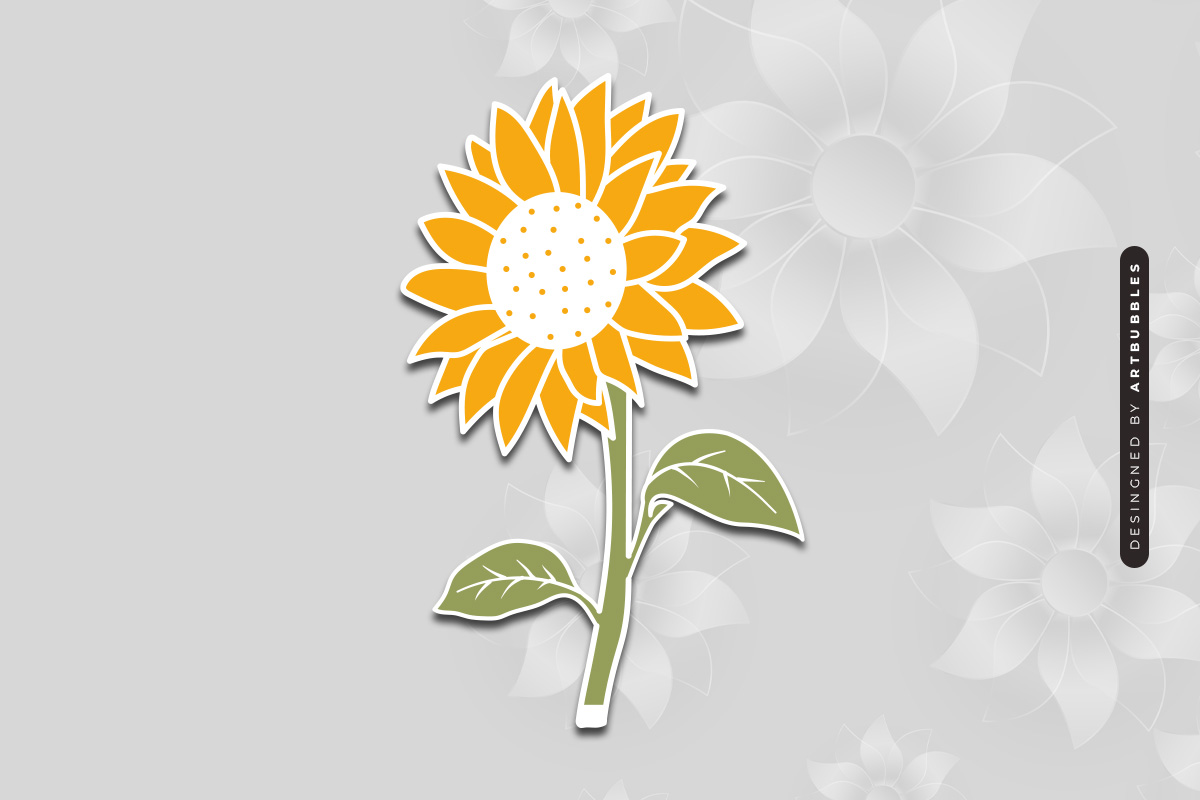 Sunflower Laser Cut SVG for Glowforge Image 2.jpg