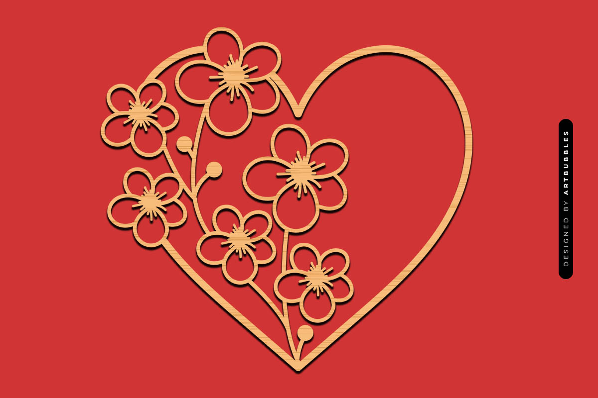 Laser Cut Valentines Heart SVG Cut File Image 3.jpg