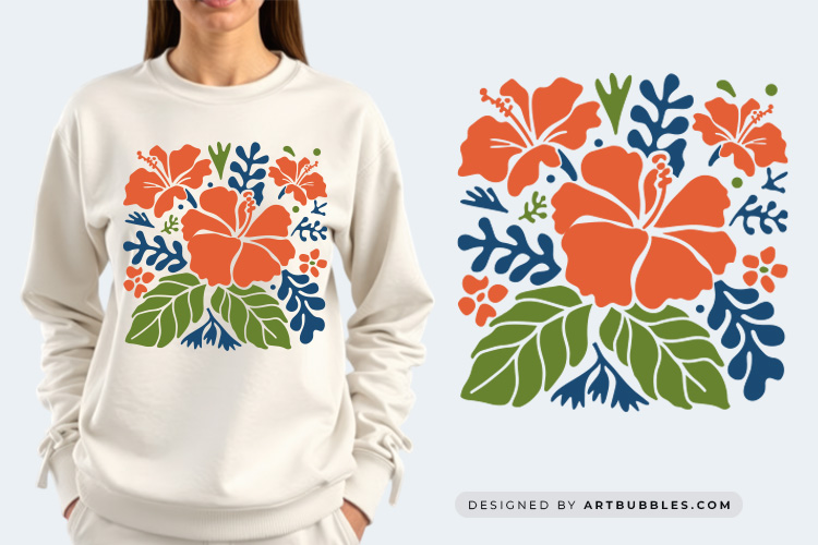 Hibiscus Abstract Flower SVG Vector Image.jpg