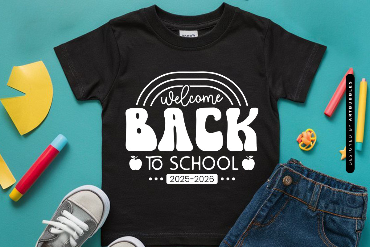 Welcome Back to School SVG File Shirt Mockup Image.jpg