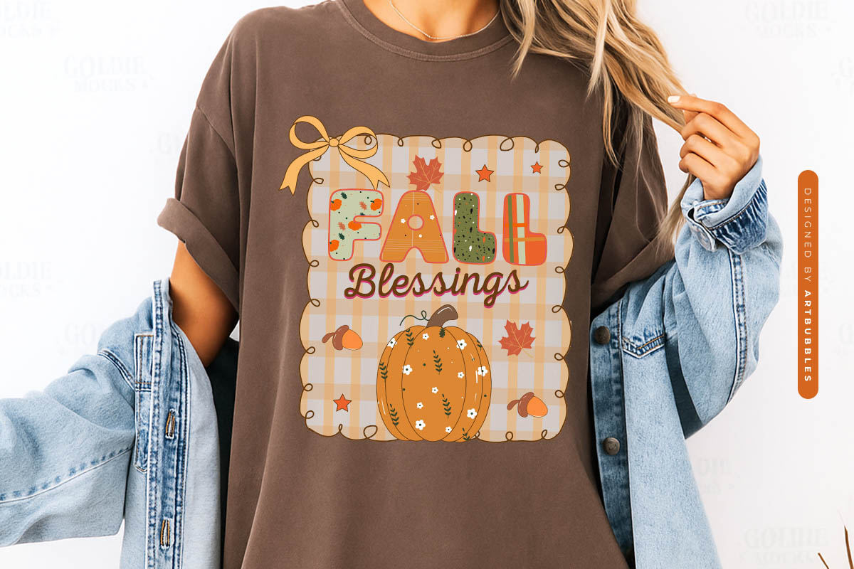 Preppy Fall Blessings Sublimation Design Tshirt Mockup Image.jpg