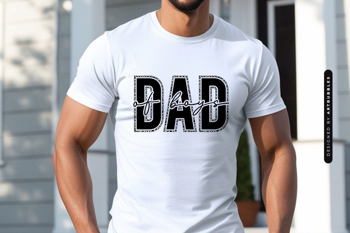 Dad of Boys - Quirky Father's Day SVG Shirt Mockup Image.jpg