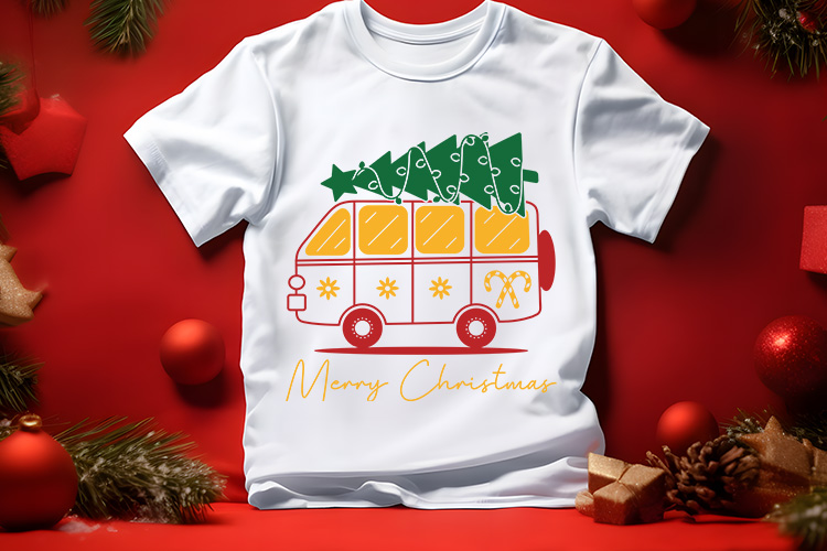 Merry Christmas Free SVG Shirt Mockup Image.jpg