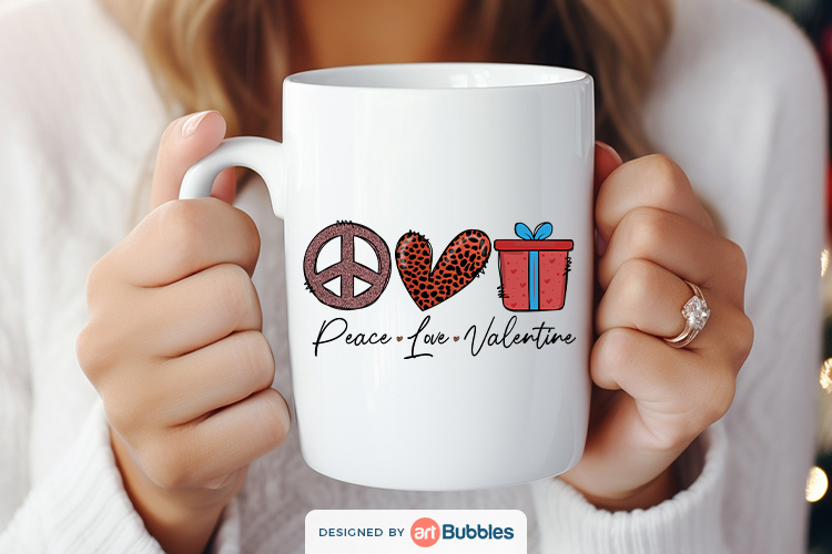 Peace Love Valentine Sublimation, Valentine's Day Shirt Preview 02.jpg