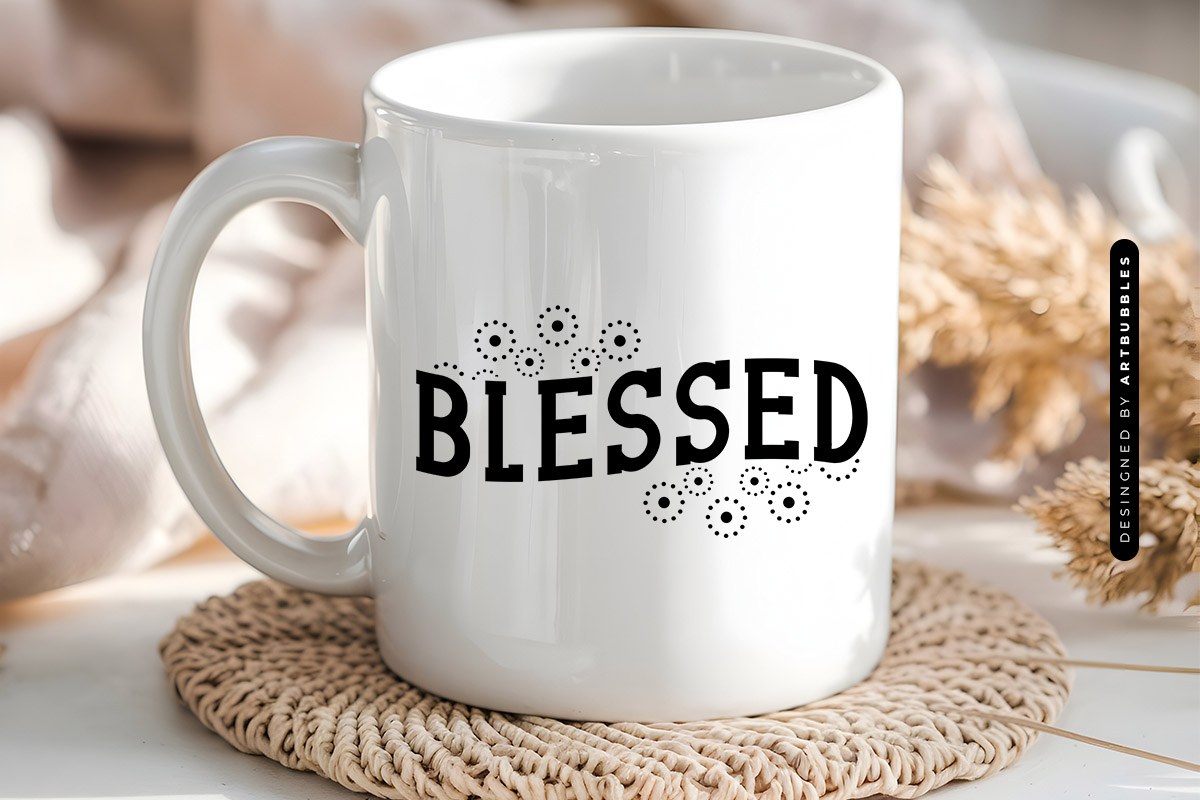 Blessed - Dandelion SVG for Cricut & Silhouette Mug Mockup Image.jpg