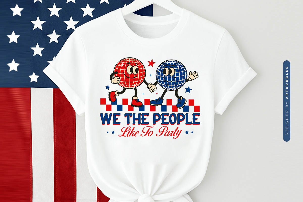 We the People Like to Party - 4th of July Sublimation Tshirt Mockup Image.jpg