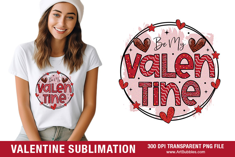 Valentine Sublimation, Valentine's Day T-Shirt 