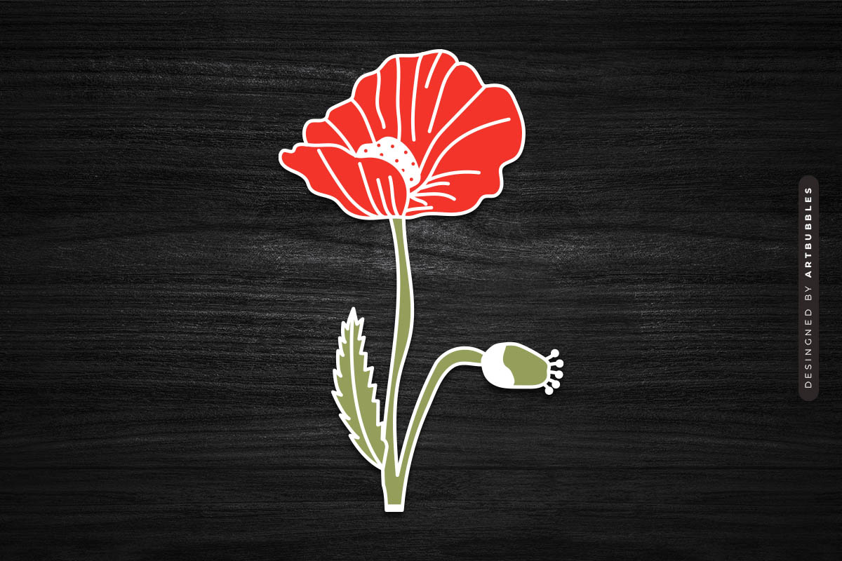 Poppy Laser Cut Wild Flower SVG Vector Image 3.jpg