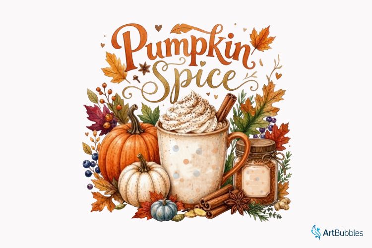 Pumpkin Spice - Fall Sublimation PNG Design Image.jpg