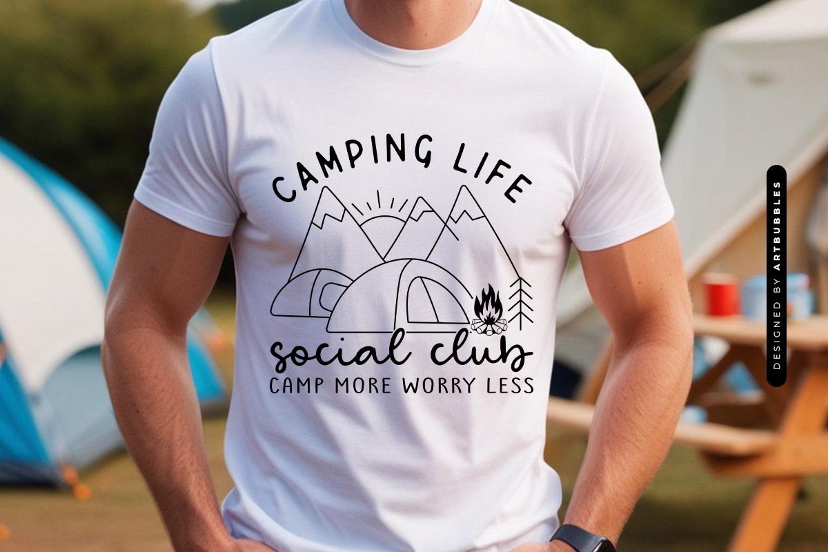 Camping Life Social Club SVG Design