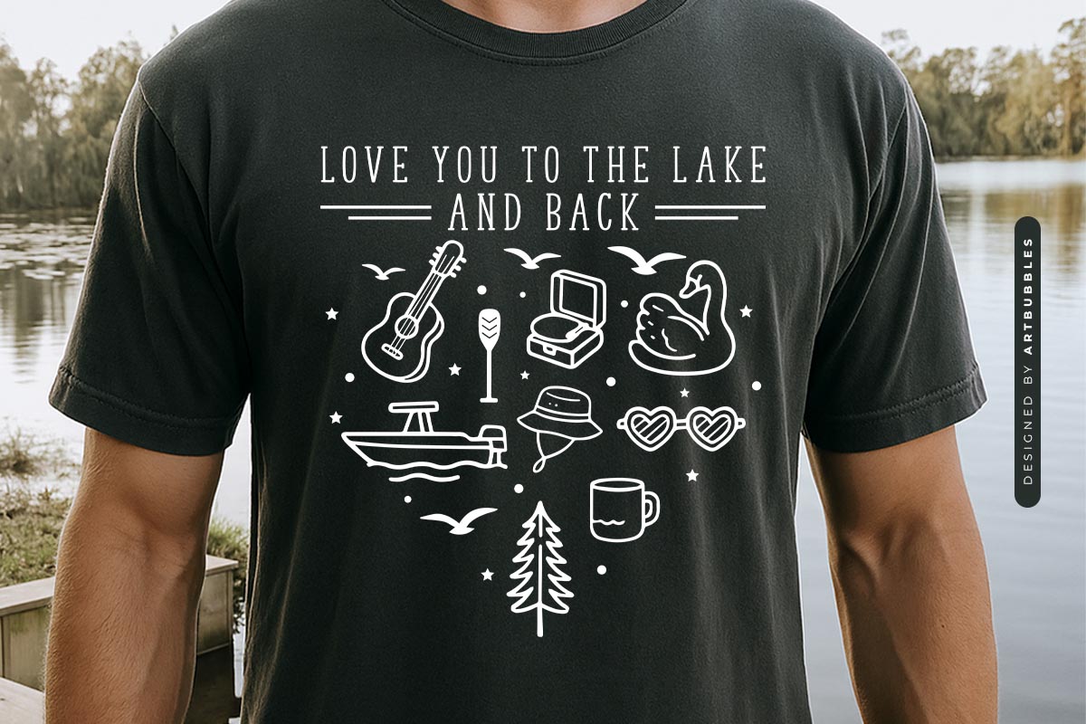 Love You to the Lake and Back Silhouette SVG Tshirt Mockup Image.jpg