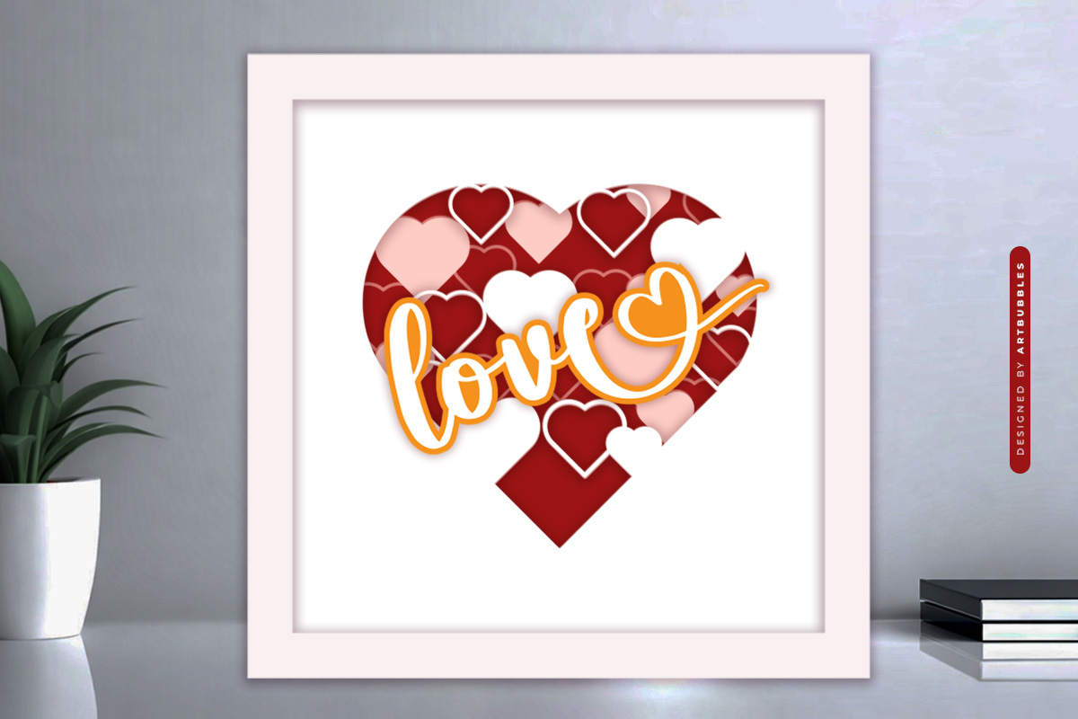 3D Love Valentine's Day Shadow Box SVG Image 3.jpg