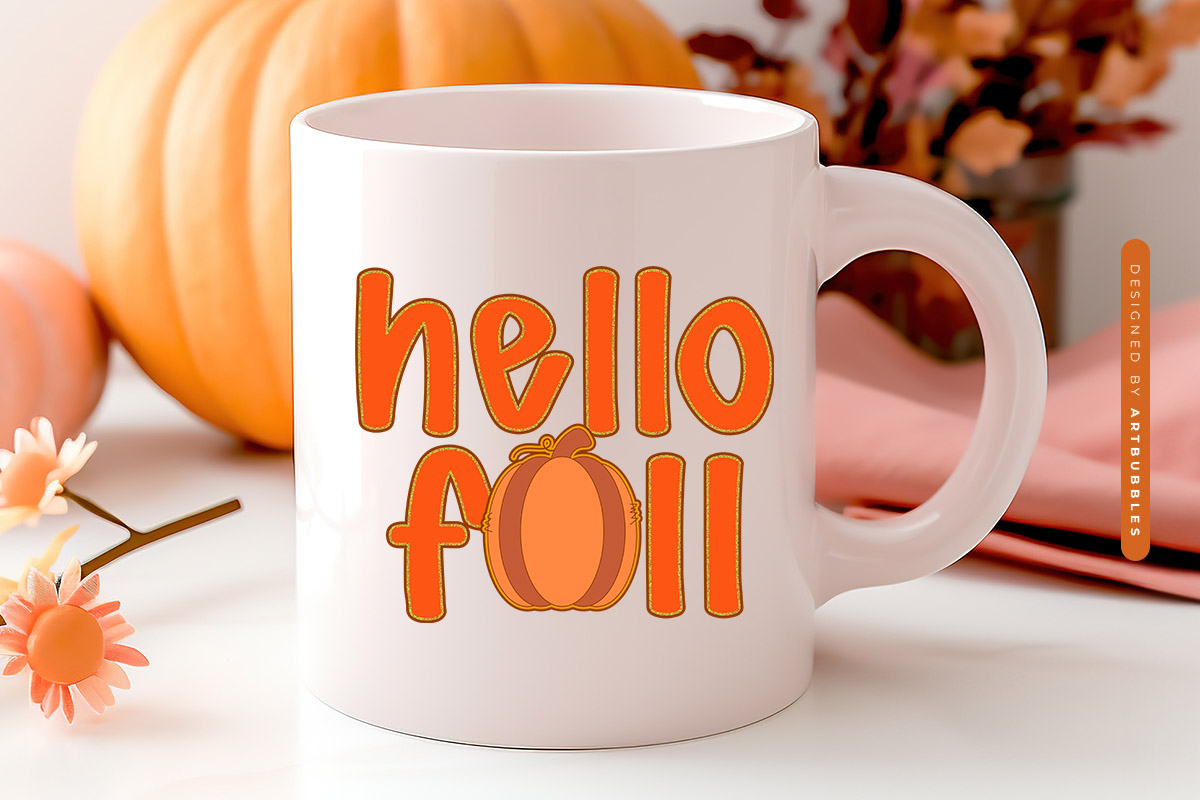 Preppy Pumpkin Hello Fall Sublimation Mug Mockup Image.jpg