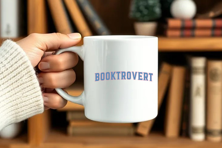 Booktrovert - Reading Cut File SVG, DXF, EPS, PNG Mug Mockup Image.jpg