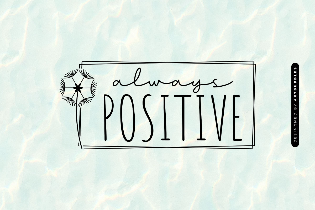 Always Positive - Dandelion SVG Vector Image.jpg